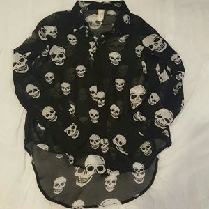 🔴Final Price! Black skull long sleeve